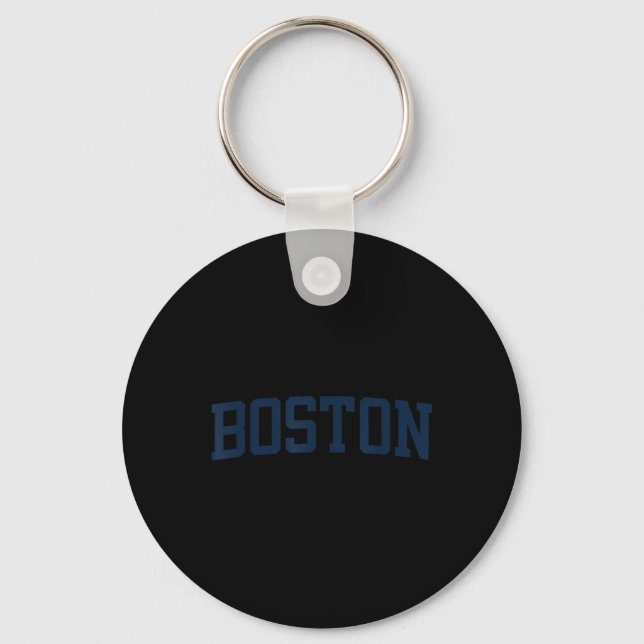 Porte-clés Boston Machusetts Collegiate Style Varsity Block L (Recto)