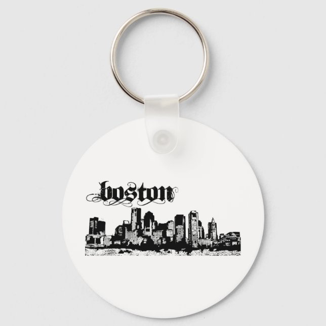 Porte-clés Boston Mettez-y pour votre ville (Recto)