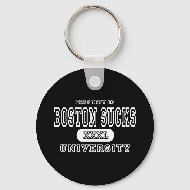 Porte-clés Boston Sucks University Dark (Recto)