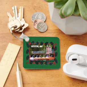 Porte-clés Boston Swan Boats - Joyeux Porte - clé de vacances