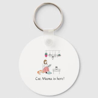 Porte-clés Botanical Girl Line Art personnalisé