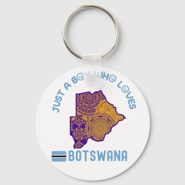Porte-clés Botswana Afrique (Recto)