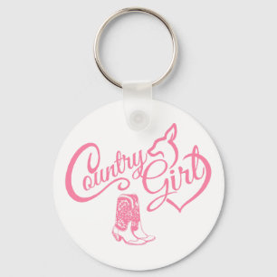 Porte-clés Bottes de cowboy Cowgirl Country Western Ferme Che
