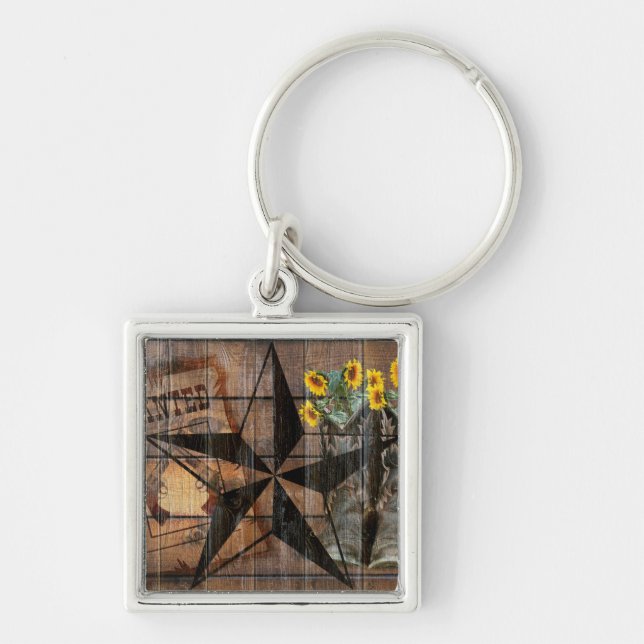 Porte-clés Bottes Russe Texas Star Western Pistol Cowboy (Devant)