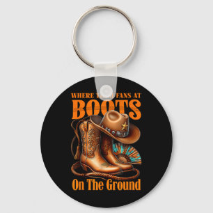 Porte-clés Bottes sur le terrain Juneteenth Cowgirl Où sont c