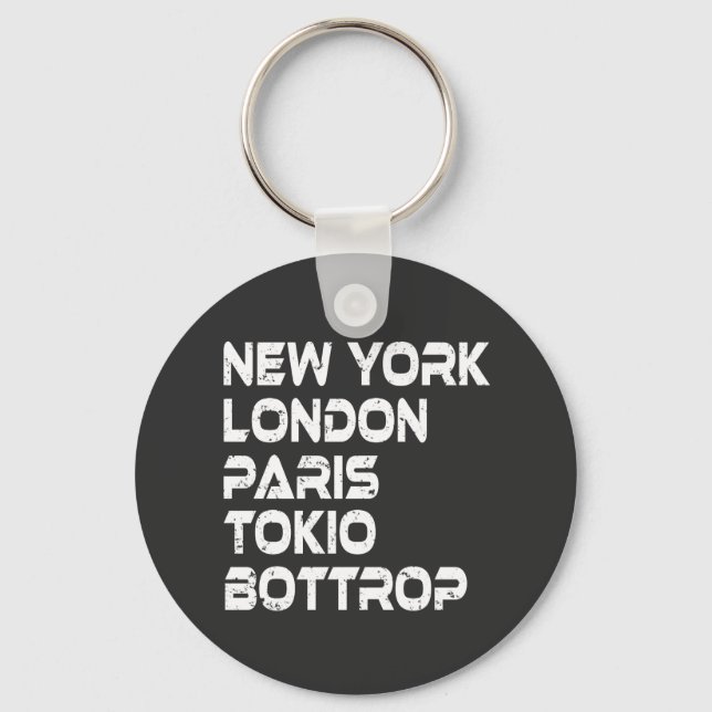 Porte-clés Bottrope New York Londres Paris Tokyo (Recto)