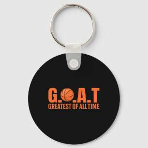 Porte-clés bouc de basketball tee calme vers le bas je chèvre