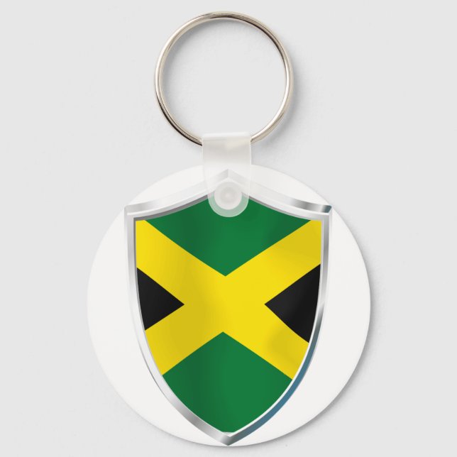 Porte-clés Bouclier de Jamaïque (Recto)