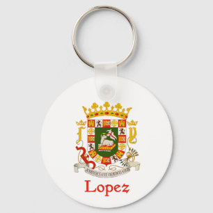 Porte-clés Bouclier de Lopez de Porto Rico