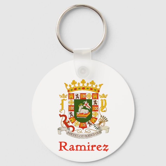 Porte-clés Bouclier de Ramirez de Porto Rico (Recto)