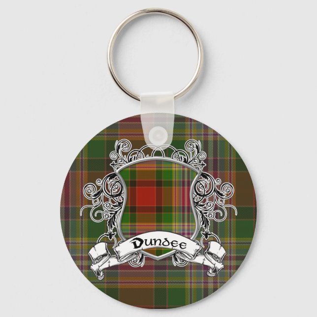 Porte-clés Bouclier Dundee Tartan (Recto)