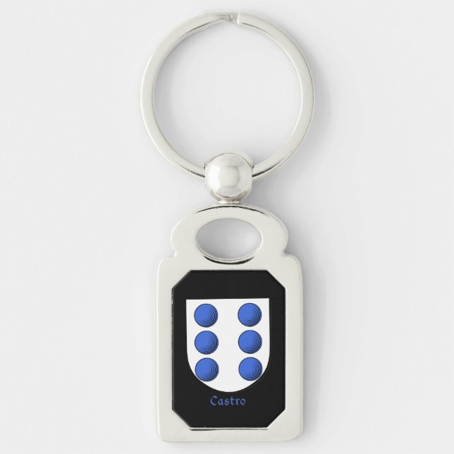 Porte-clés Bouclier historique de Castro (Devant)