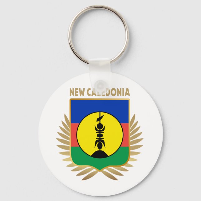 Porte-clés Bouclier pavillon de la Nouvelle-Calédonie (Recto)