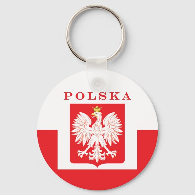 Porte-clés Bouclier rouge de l'aigle polska (Recto)