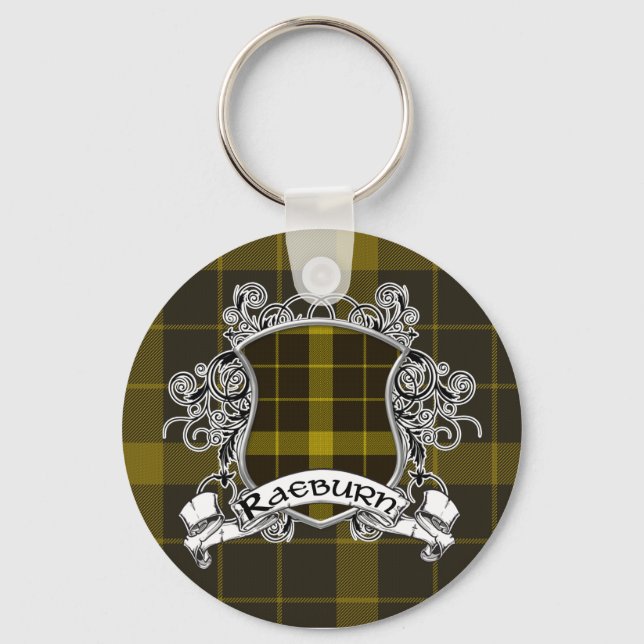 Porte-clés Bouclier Tartan Raeburn (Recto)