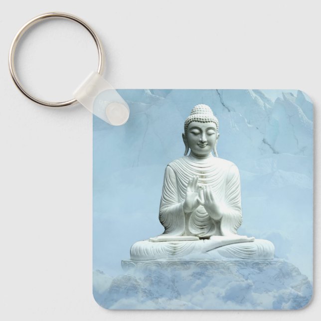 Porte-clés Bouddha dans les nuages (Recto)