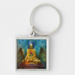 Porte-clés Bouddha dans une alcôve ornée