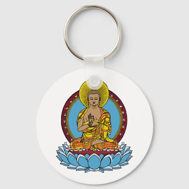 Porte-clés Bouddha Dharmachakra (Recto)