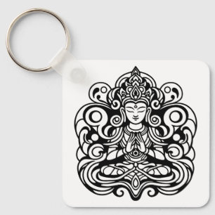 Porte-clés Bouddha en paix