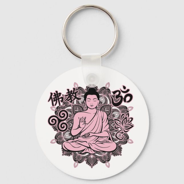 Porte-clés Bouddha orné (Recto)