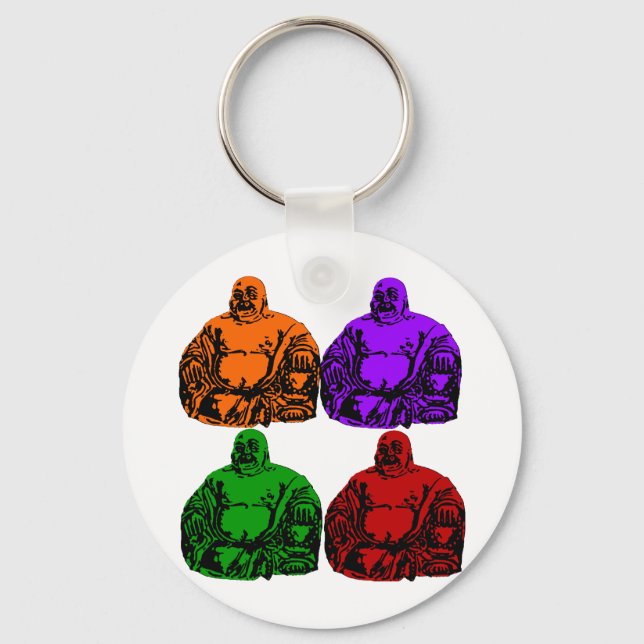 Porte-clés bouddha - pop art (Recto)