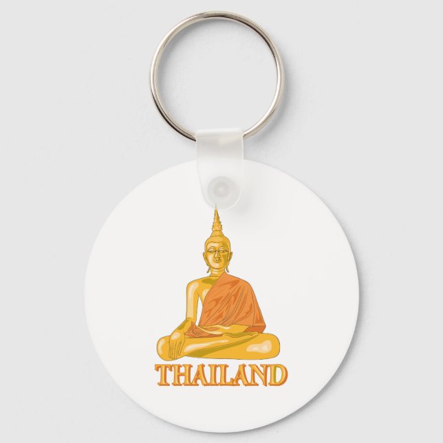 Porte-clés Bouddha Thaïlande (Recto)