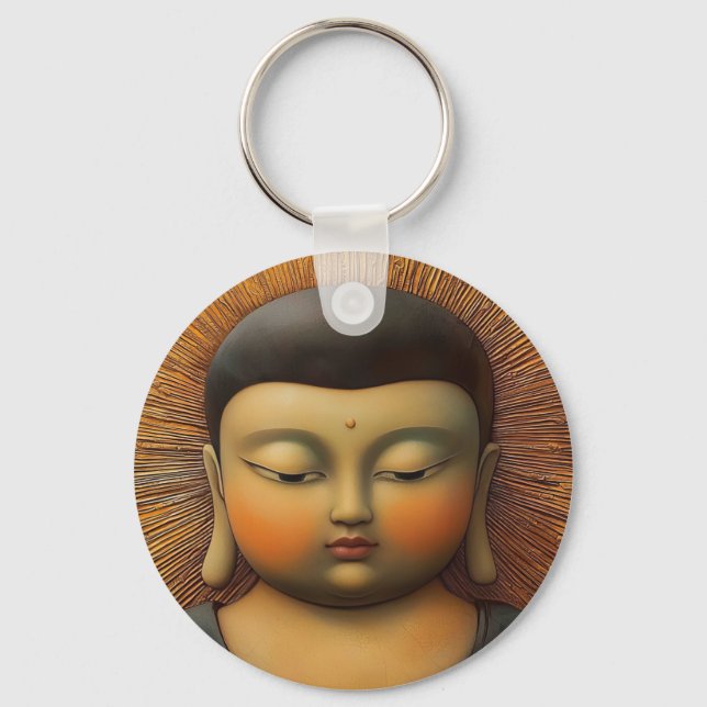 Porte-clés Bouddha tranquille (Recto)