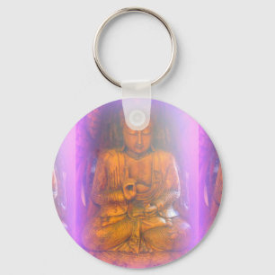 Porte-clés bouddha violet porte - clé
