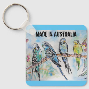Porte-clés Boudin Aquarelle Oiseau Cute Fabriqué En Australie