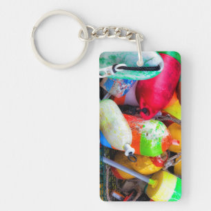 Porte-clés Bouées de homard au port de Bass