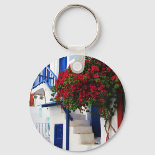 Porte-clés Bougainvillea growing outside a house, Mykonos