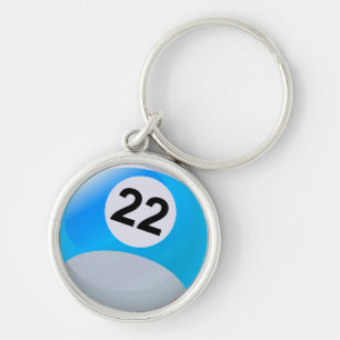 Porte-clés Boule de billards du numéro 22