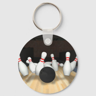 Porte-clés Boule de Bowling & Pins : Modèle 3D :