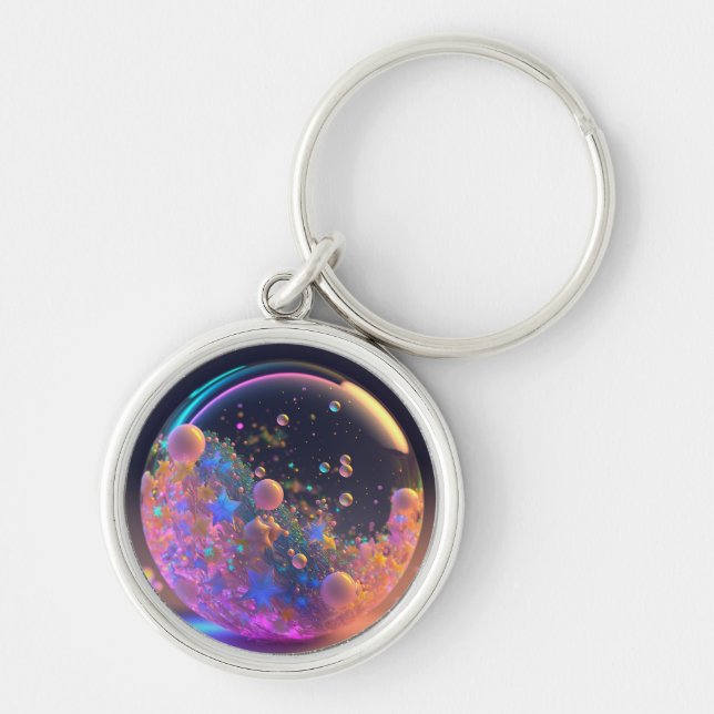 Porte-clés Boule de fée en cristal magique (Devant)