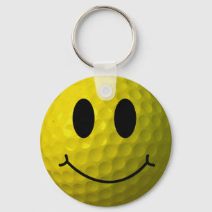 Porte-clés Boule de golf de visage
