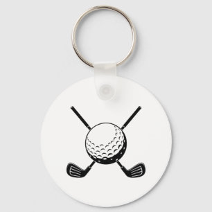 Porte-clés Boule de golf moderne tendance Golfer Golfing