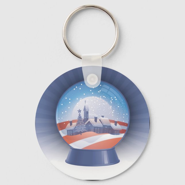 Porte-clés boule de neige obama (Recto)