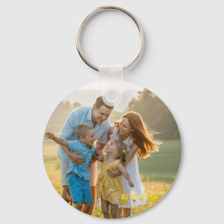 Porte-clés Boule de Noël personnalisée double face Famille De