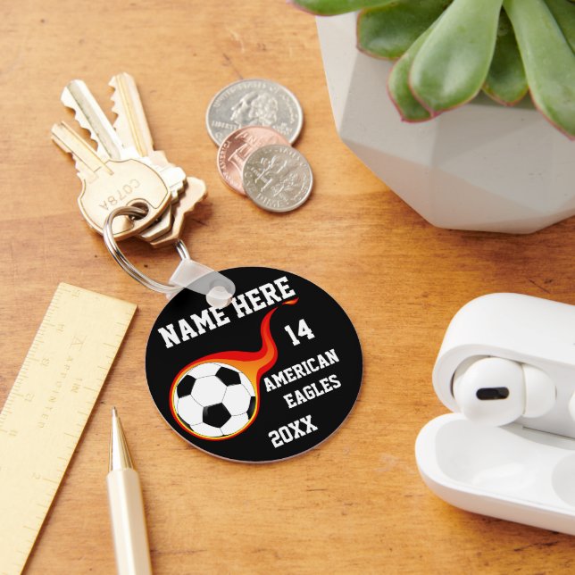 Porte-clés Boule de soccer - Clés personnalisées (Bureau)