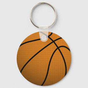 Porte-clés Boule fraîche des sports B de basket-ball et de