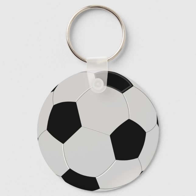 Porte-clés Boule noire et blanche (Recto)