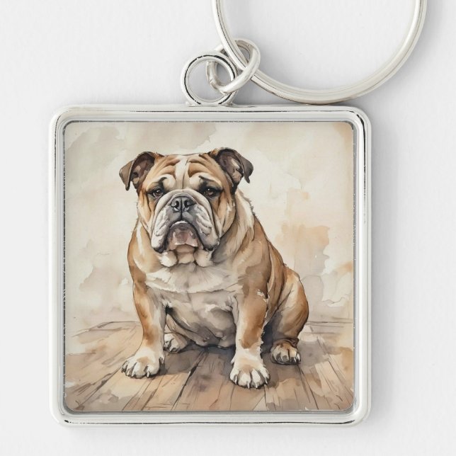 Porte-clés Bouledogue (Devant)