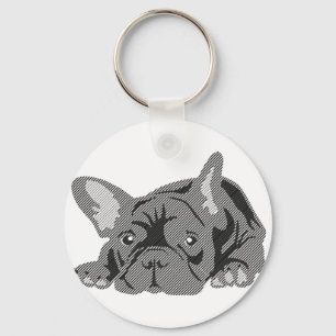 Porte-clés Bouledogue de lignes
