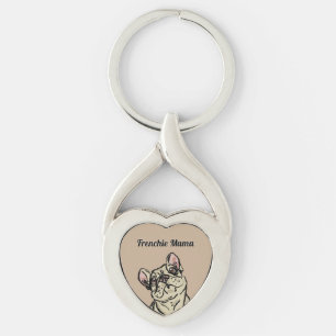 Porte-clés Bouledogue français graffiti