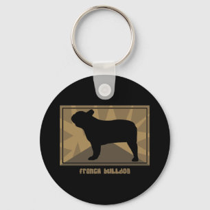 Porte-clés Bouledogue français terreux