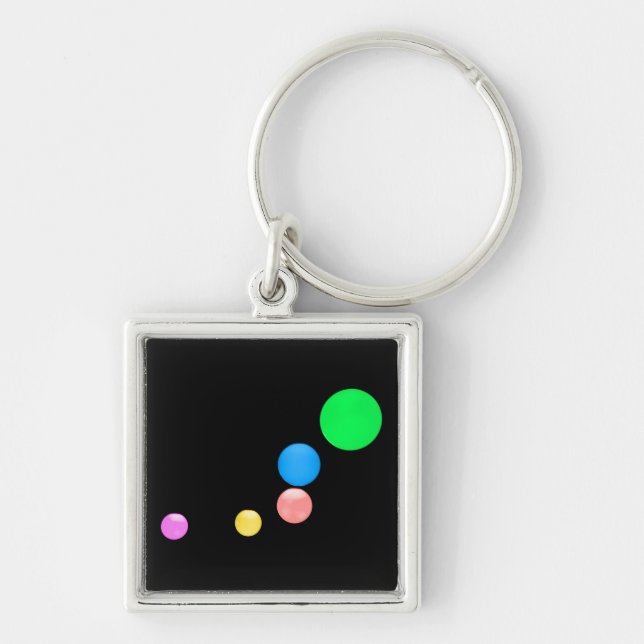 Porte-clés Boules colorées (Devant)