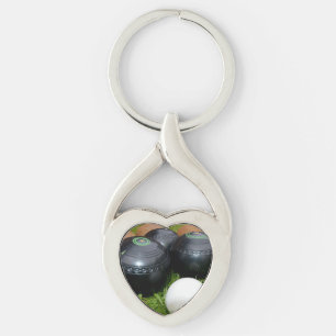 Porte-clés Boules De Pelouse vintages Et Jack, Clavier Métal
