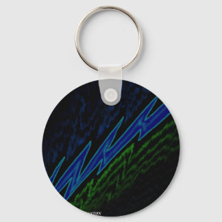 Porte-clés boulon bleu