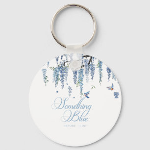 Porte-clés Bouquet de fleurs sauvages bleues pour la fête de