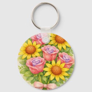 Porte-clés Bouquet floral